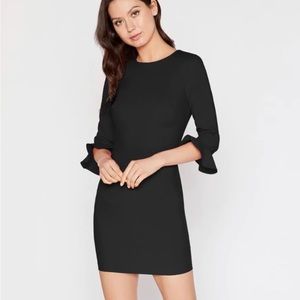 {Likely} Bedford Black 3/4 Sleeve Mini Dress, Size 6